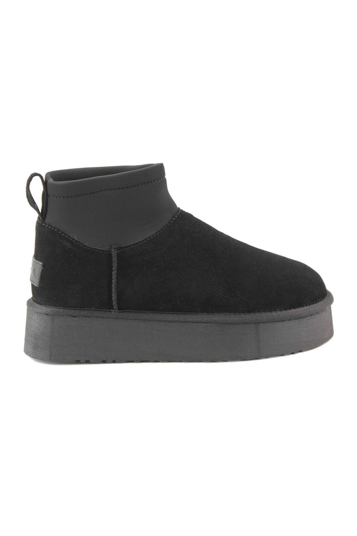Pegia Sheepskin Stretch Mini Boots 191151  - Black
