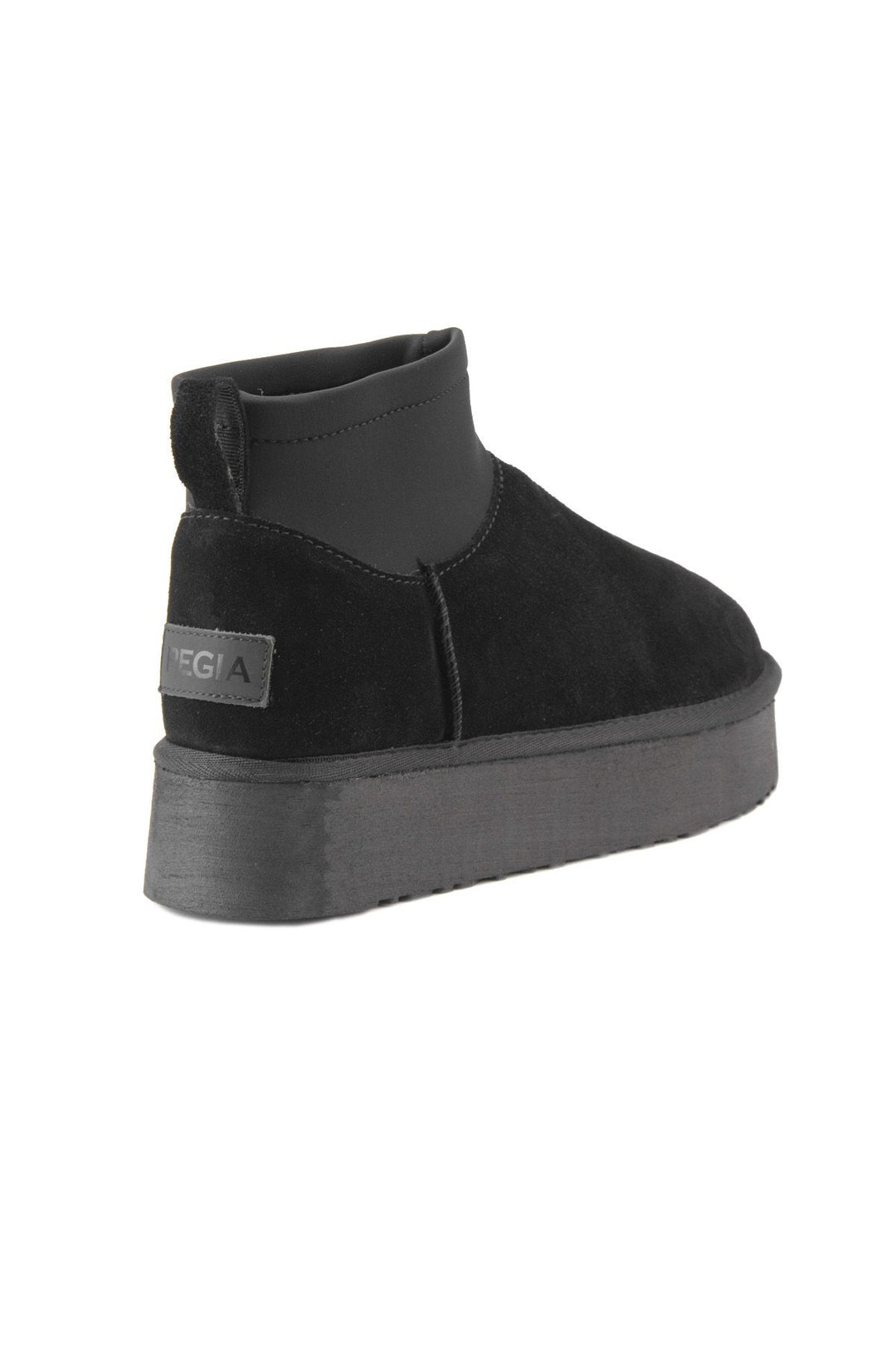 Pegia Sheepskin Stretch Mini Boots 191151  - Black