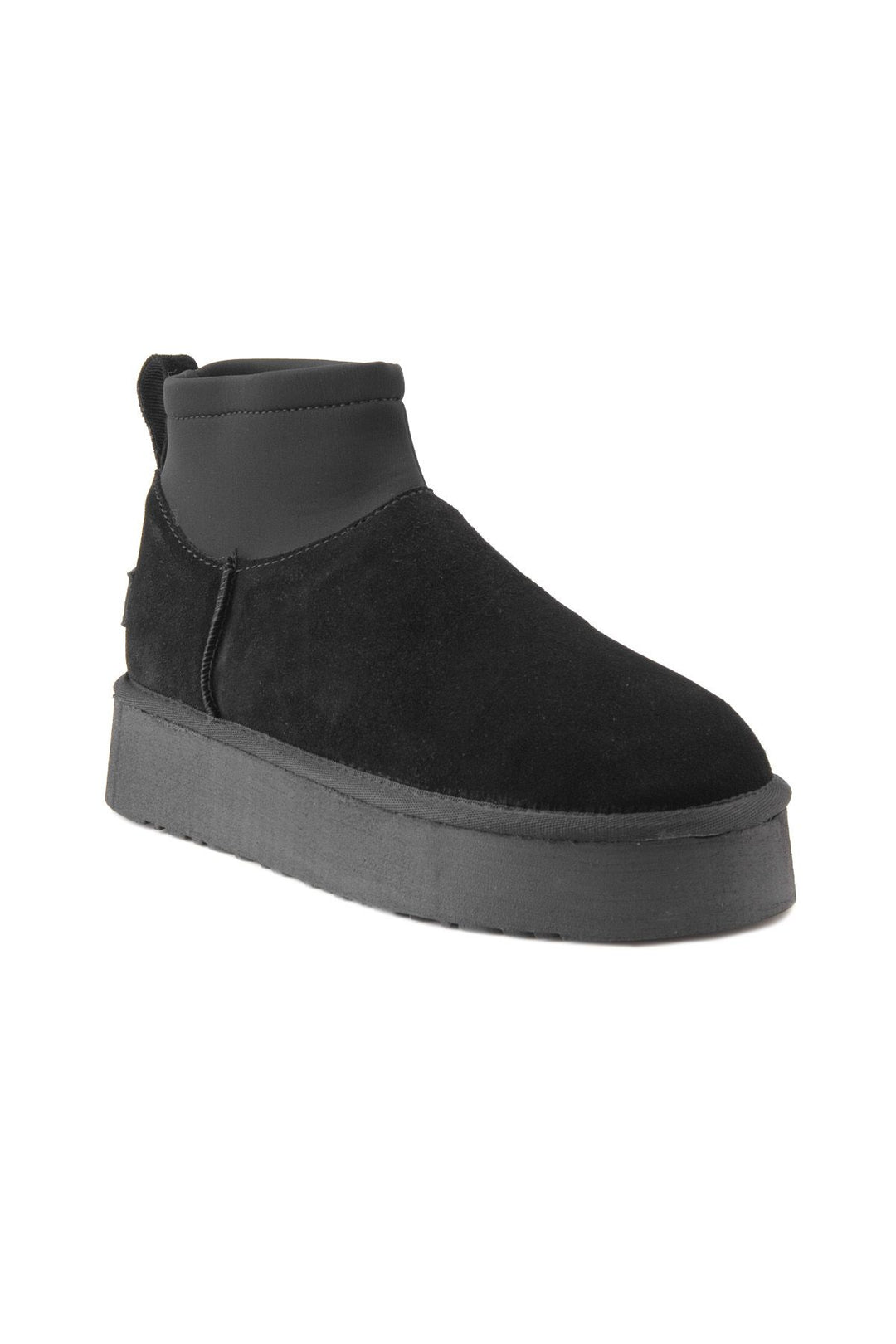 Pegia Sheepskin Stretch Mini Boots 191151  - Black