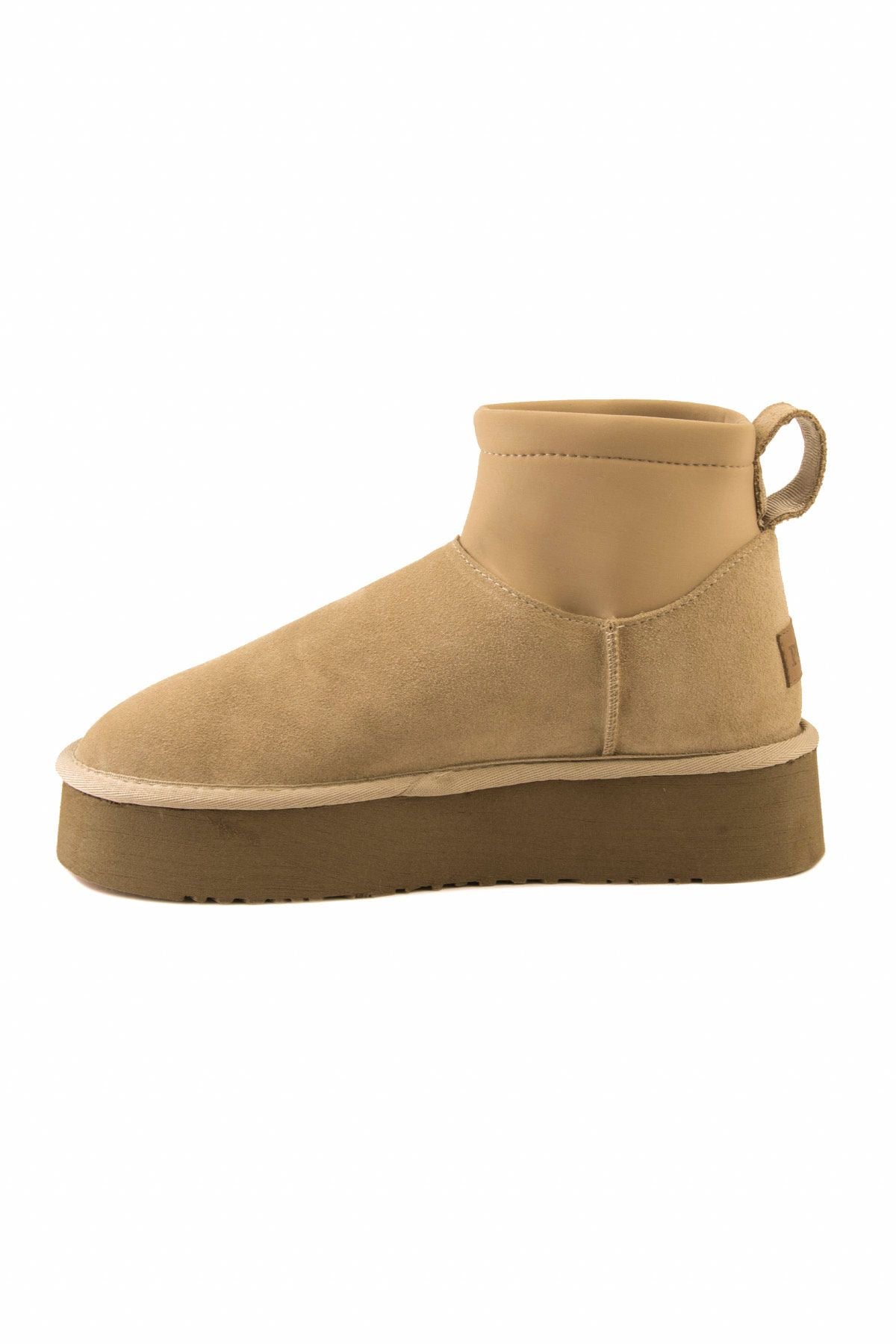 Pegia Sheepskin Stretch Mini Boots 191151  - Stone