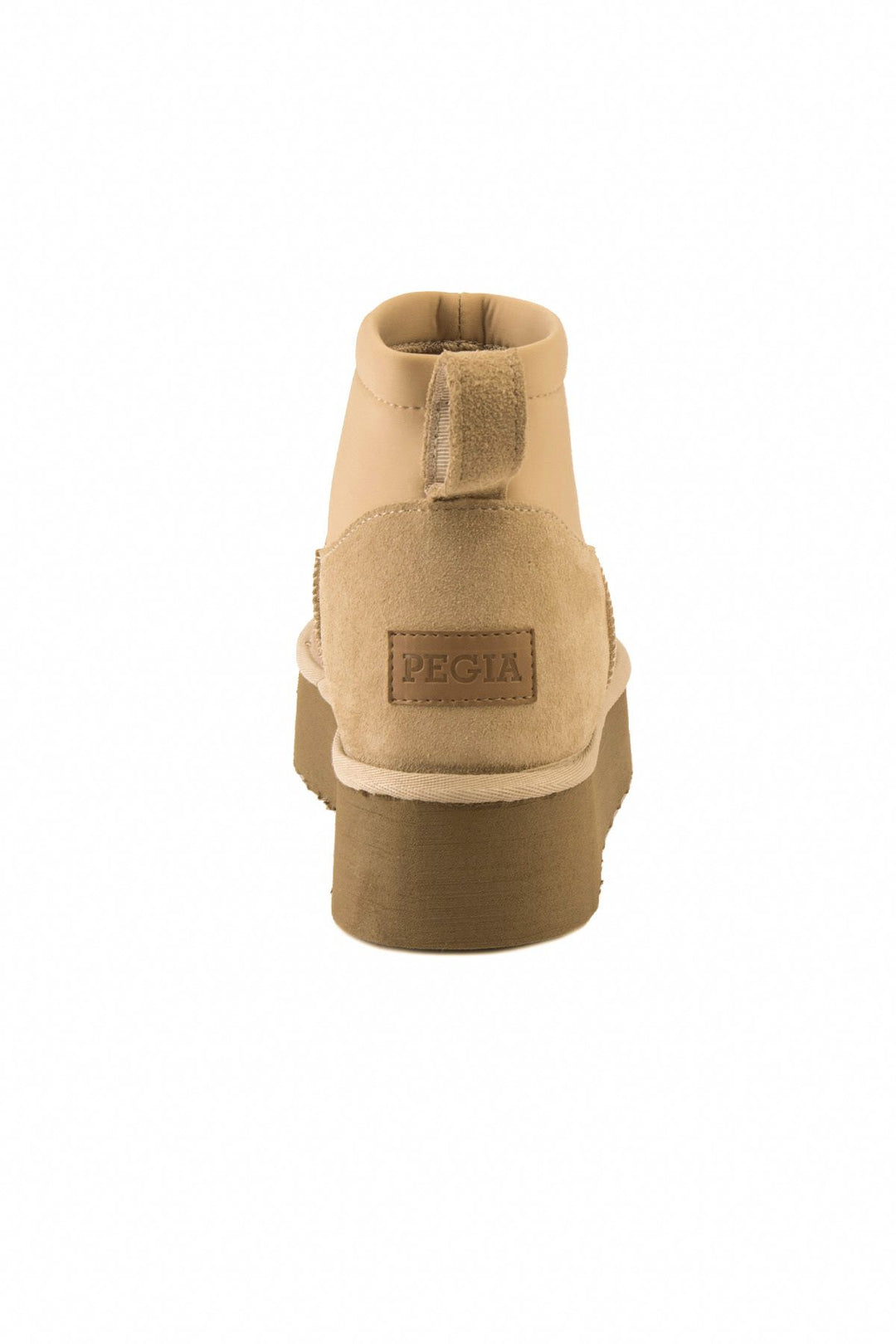 Pegia Sheepskin Stretch Mini Boots 191151  - Stone