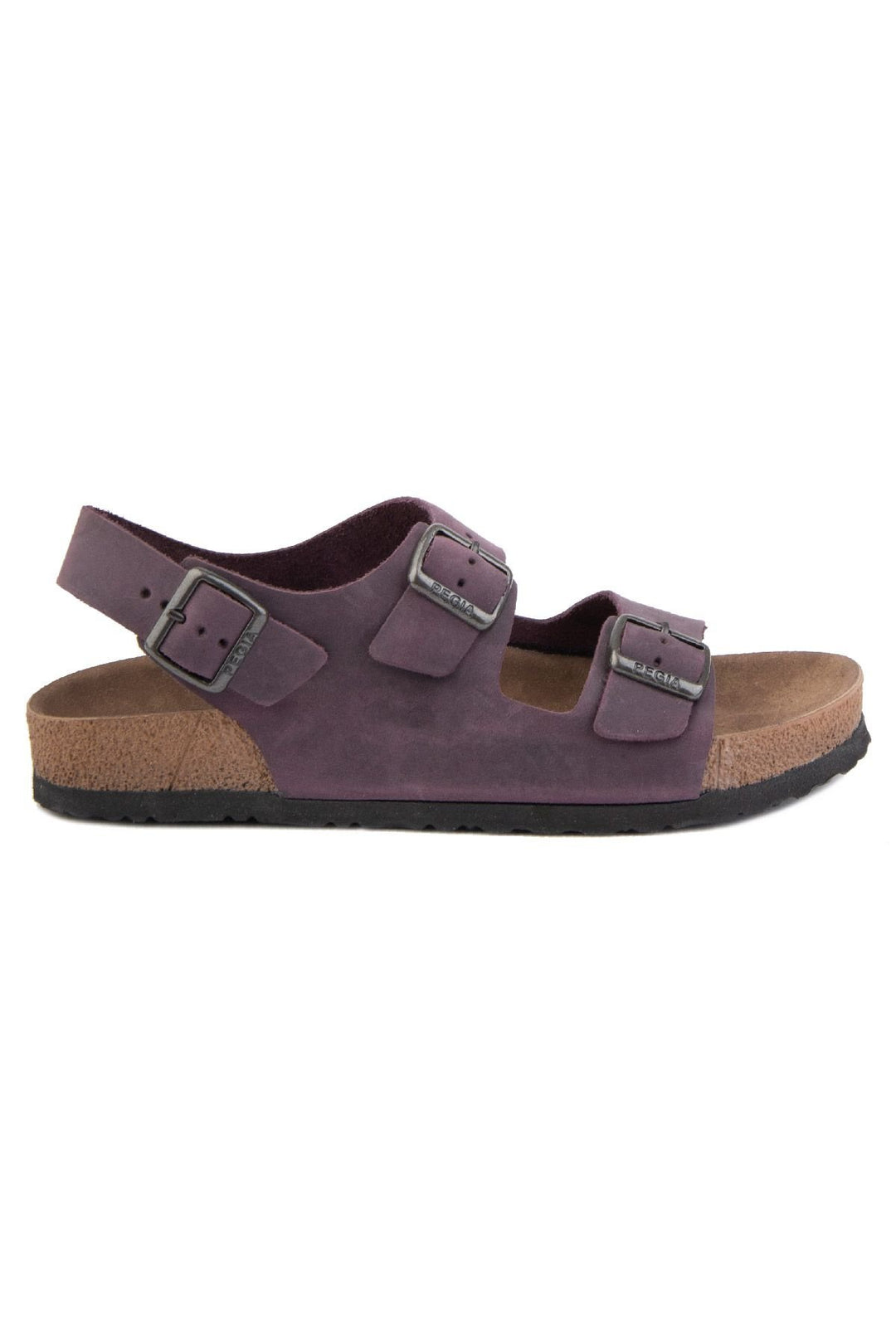 Pegia Women's Strappy Leather Sandals 215515  - Plum