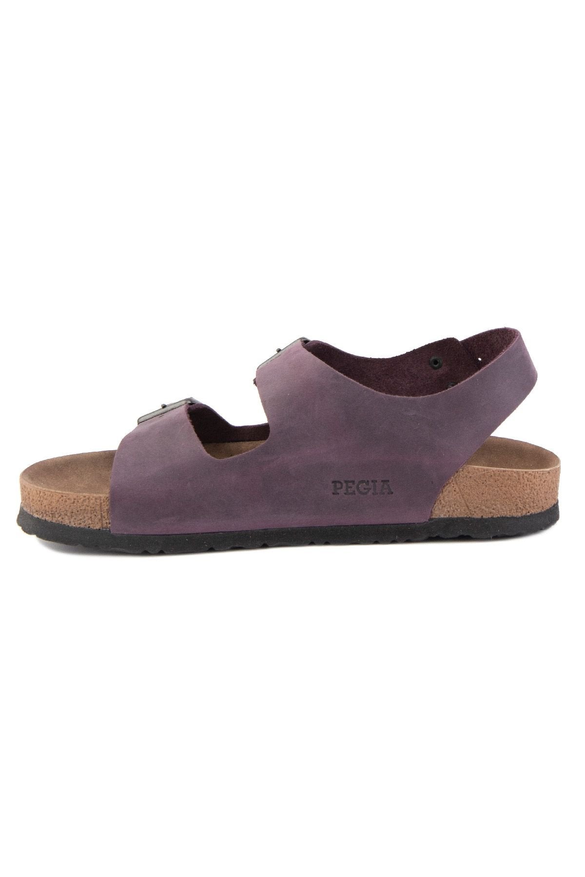 Pegia Women's Strappy Leather Sandals 215515  - Plum
