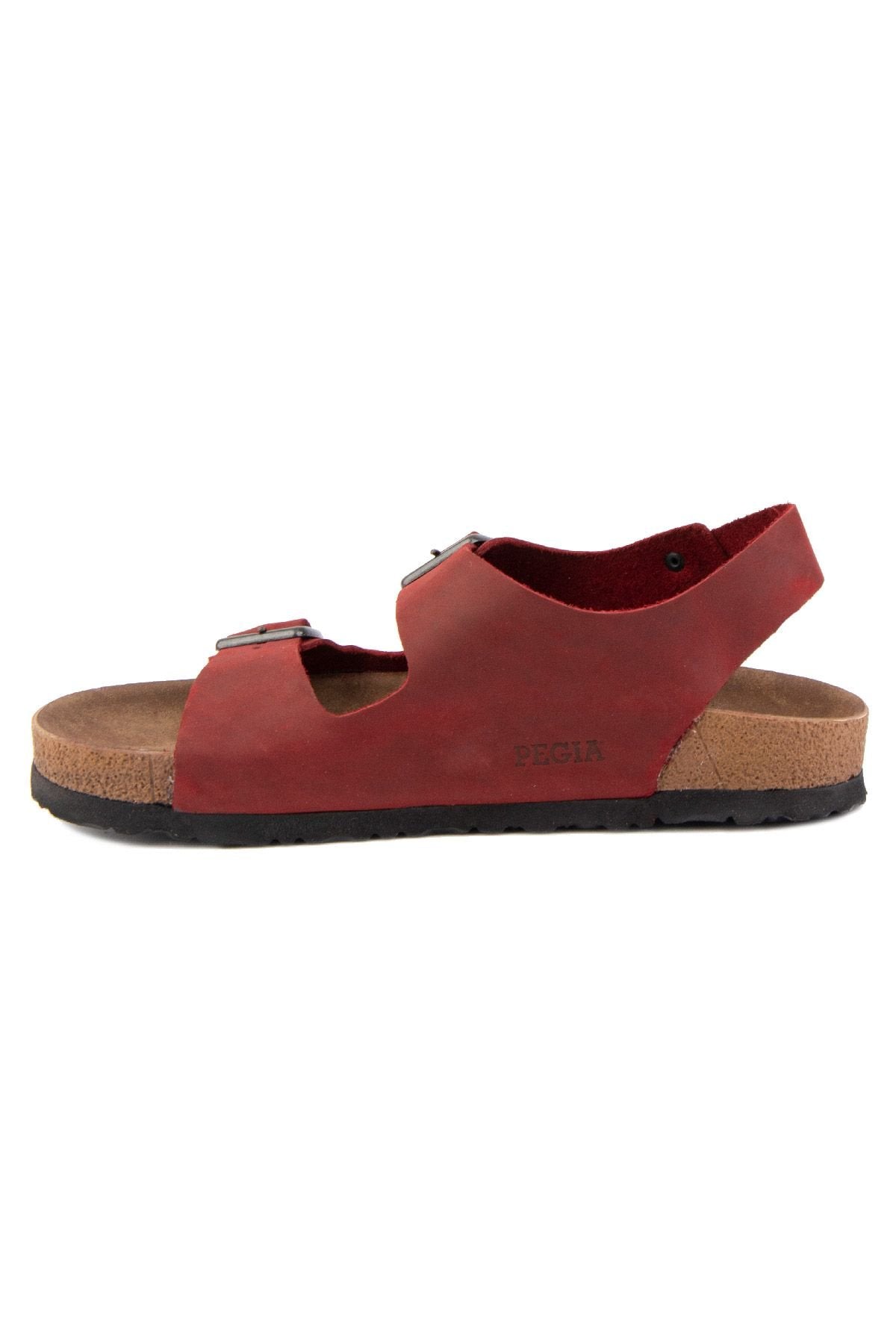 Pegia Women's Strappy Leather Sandals 215515  - Red
