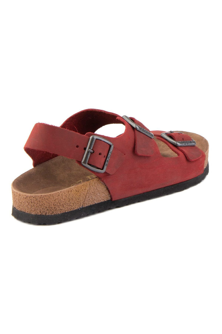 Pegia Women's Strappy Leather Sandals 215515  - Red