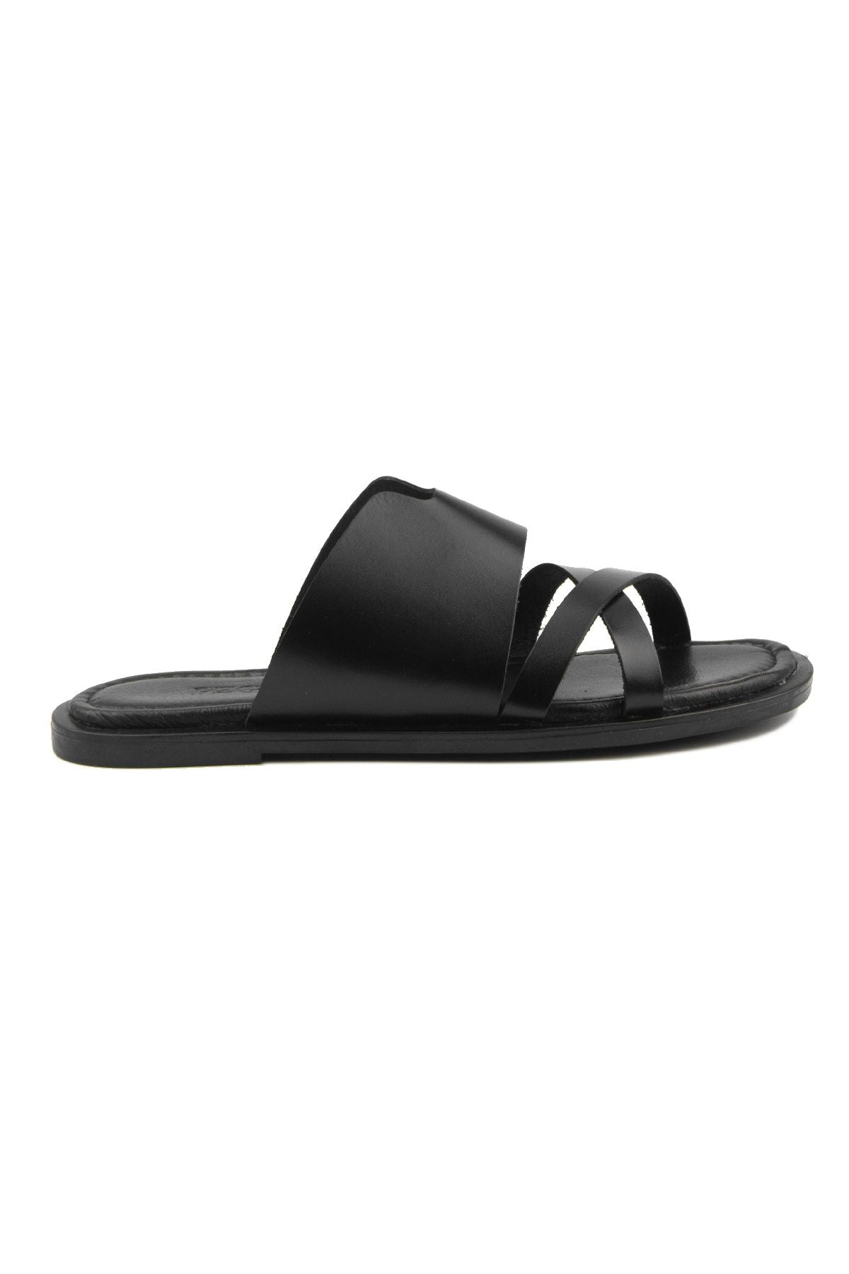 Pegia Women's Leather Slippers DG6008  - Black