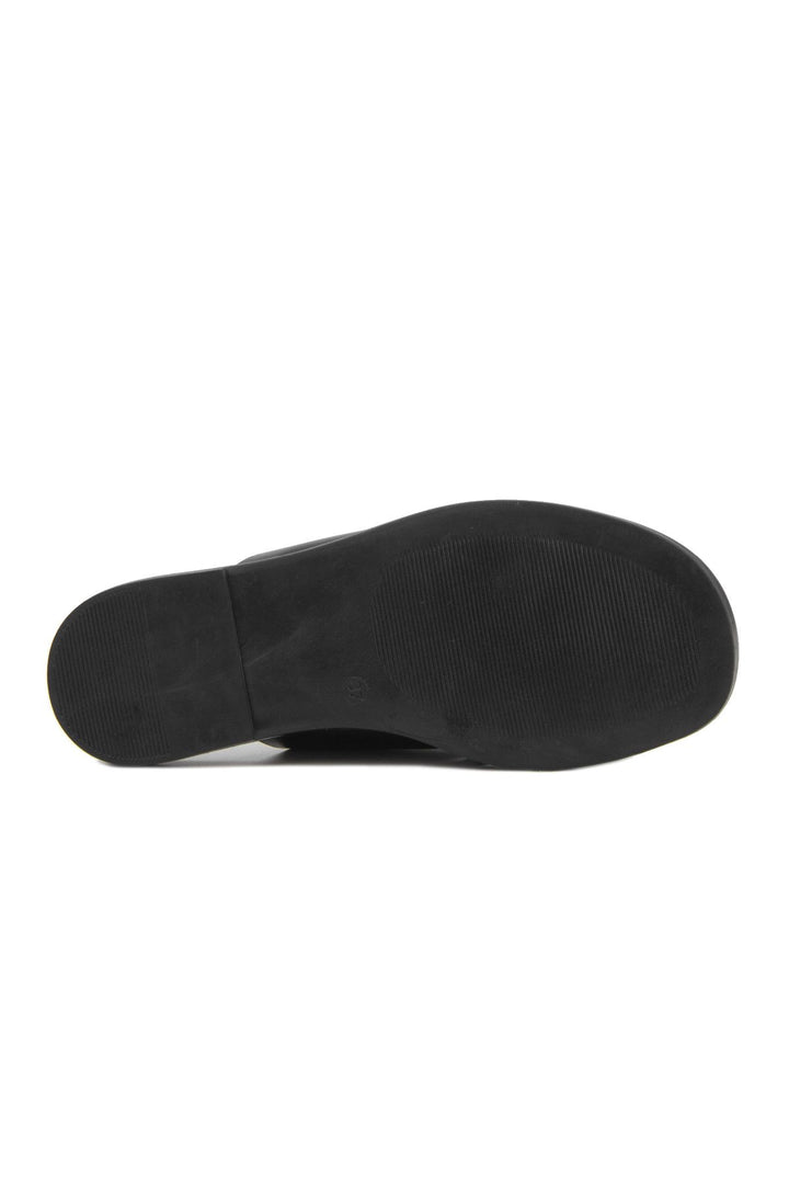 Pegia Women's Leather Slippers DG6008  - Black