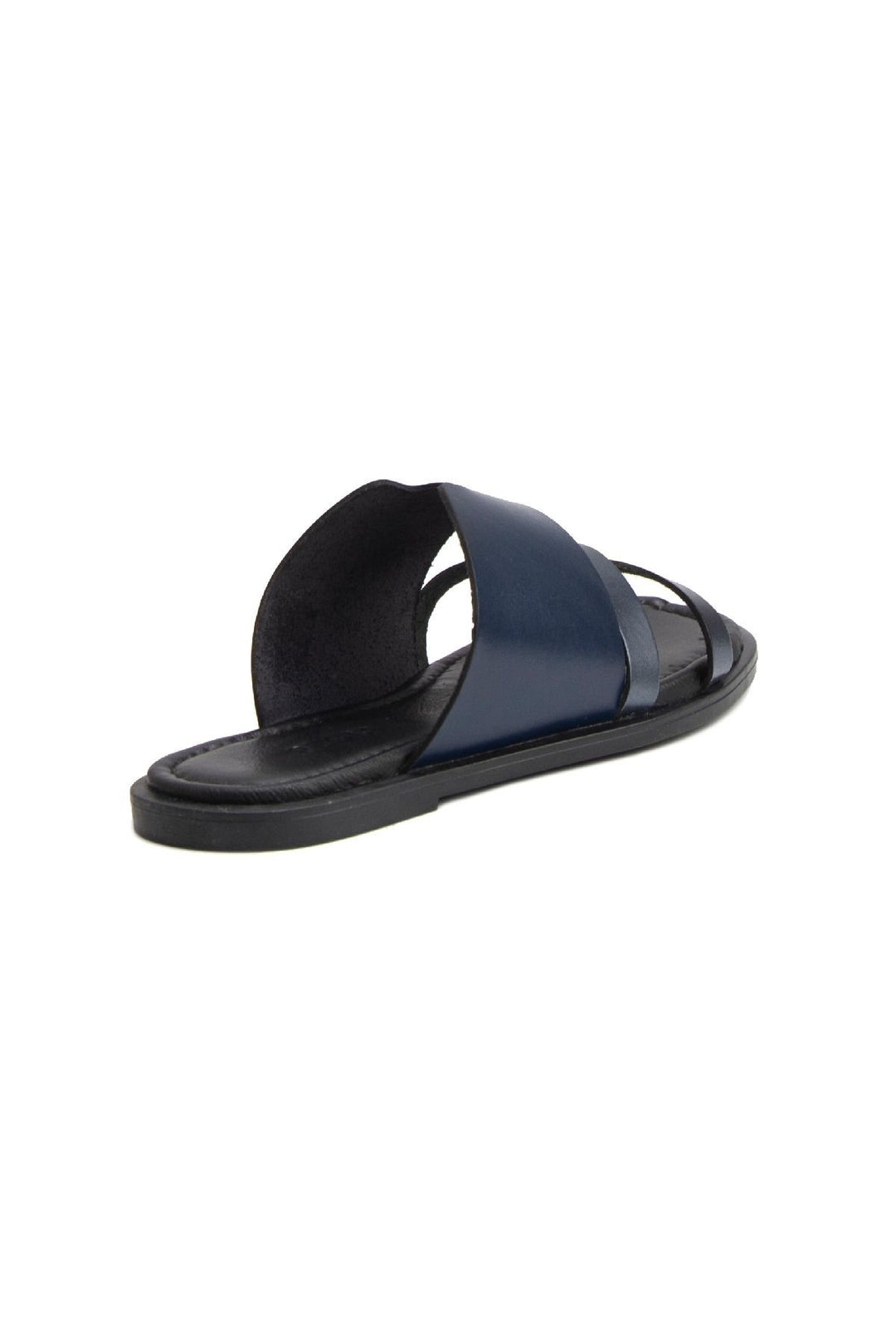 Pegia Women's Leather Slippers DG6008  - Navy