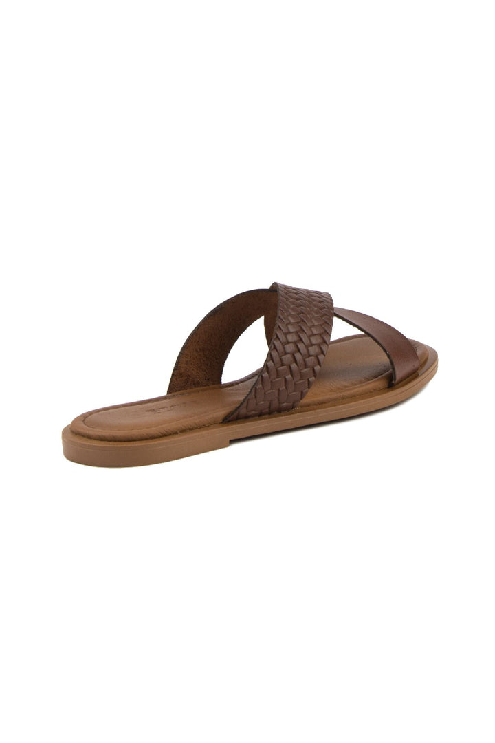 Pegia Women's Leather Slippers DG6014  - Choco