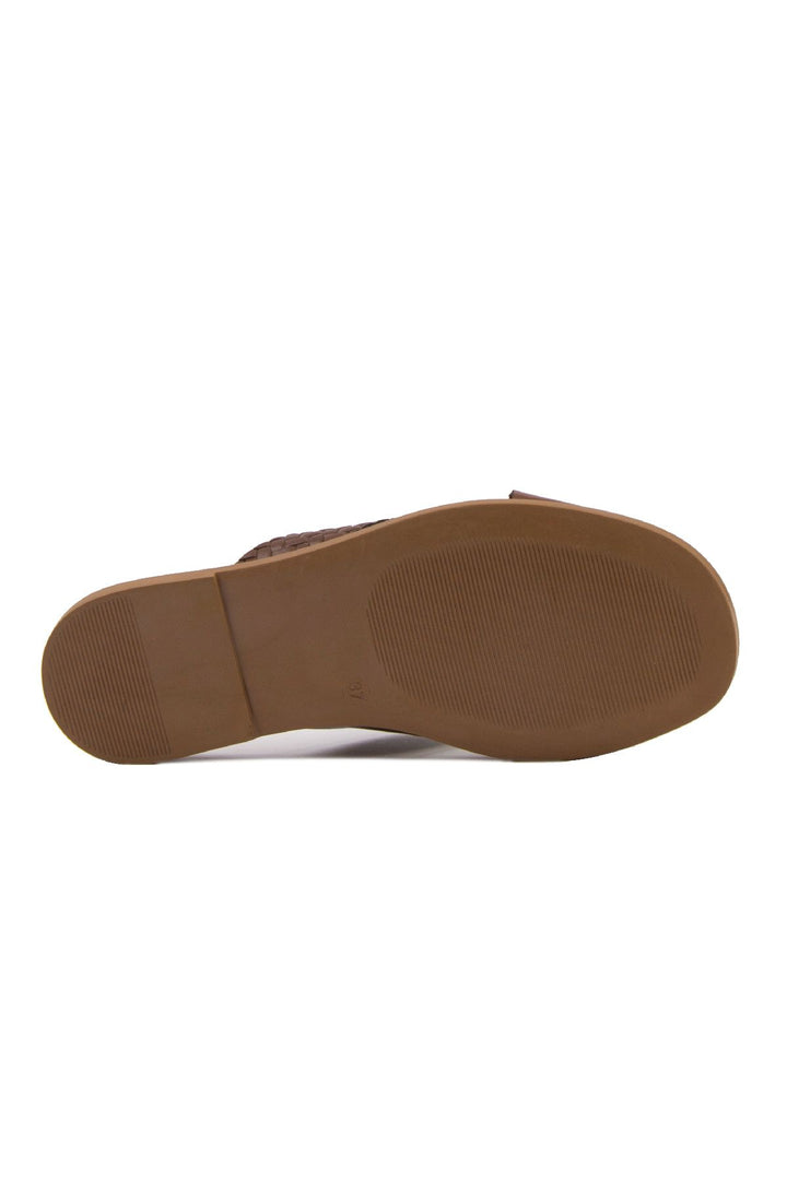 Pegia Women's Leather Slippers DG6014  - Choco