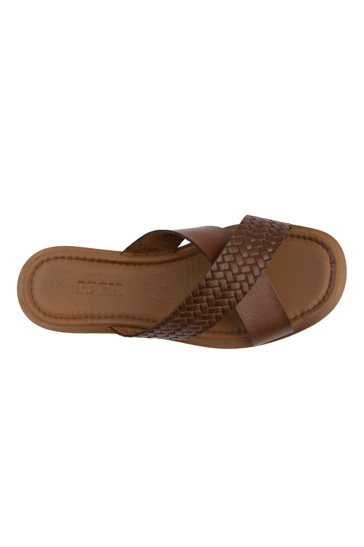 Pegia Women's Leather Slippers DG6014  - Choco