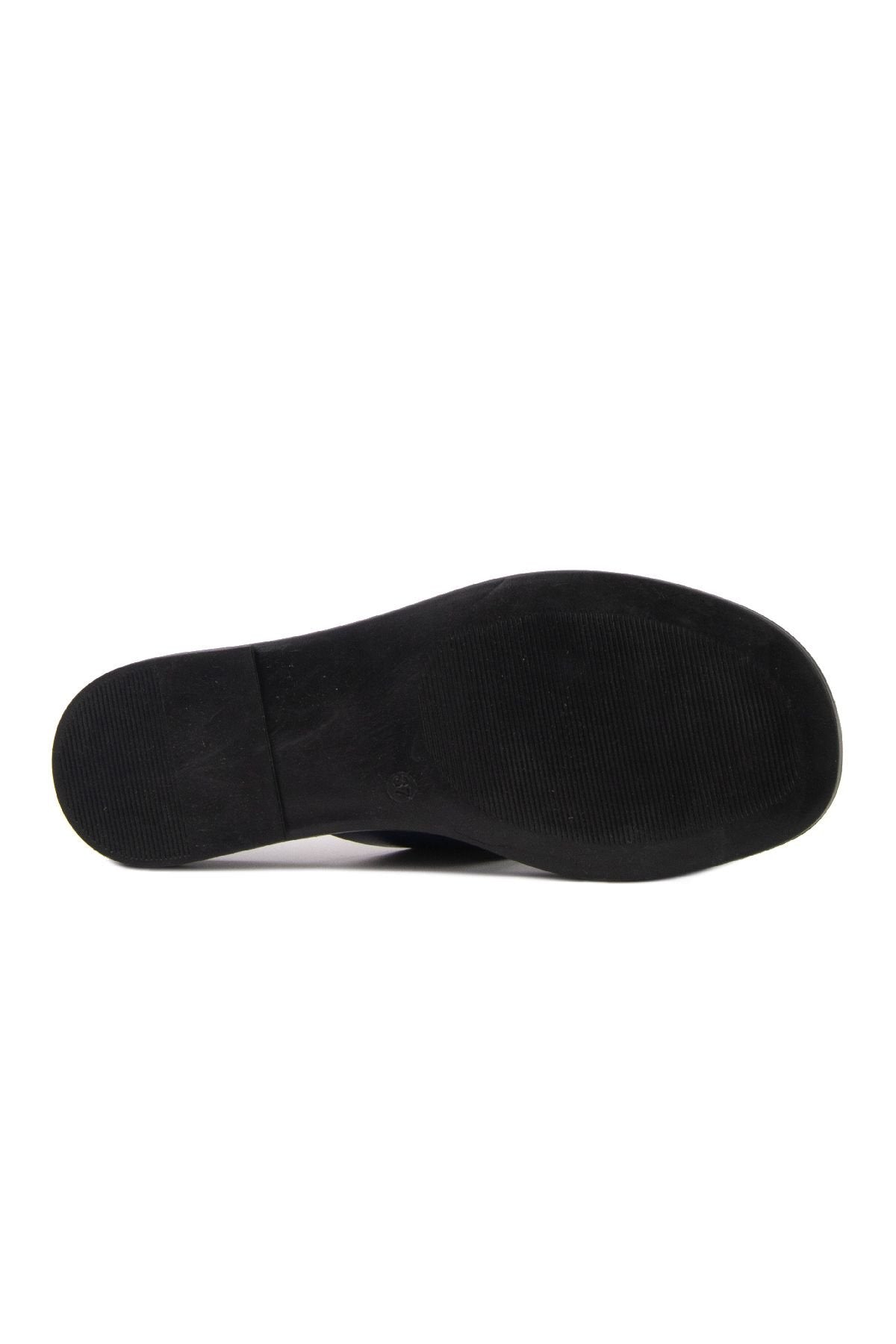 Pegia Women's Leather Slippers DG6014  - Navy