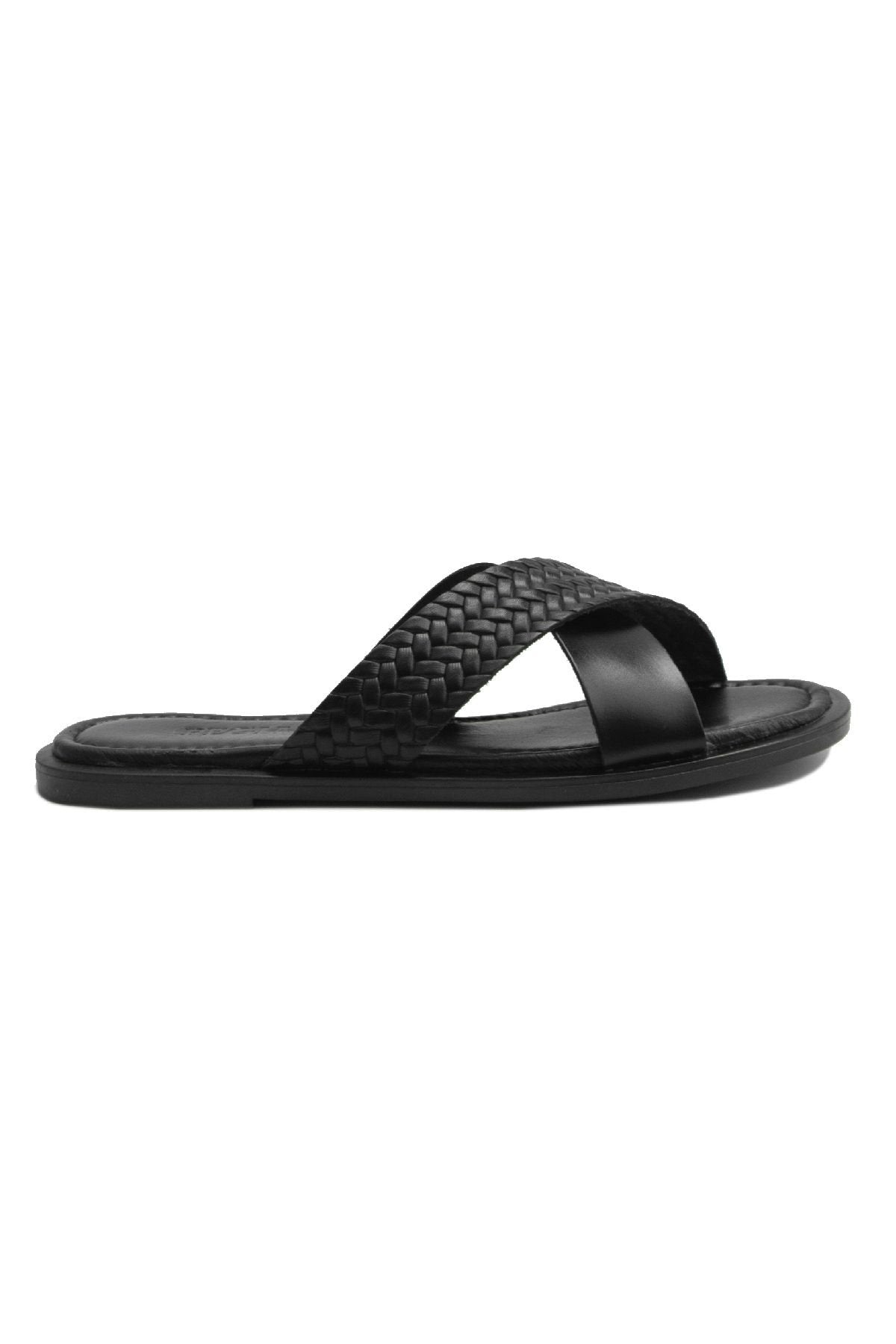 Pegia Women's Leather Slippers DG6014  - Black