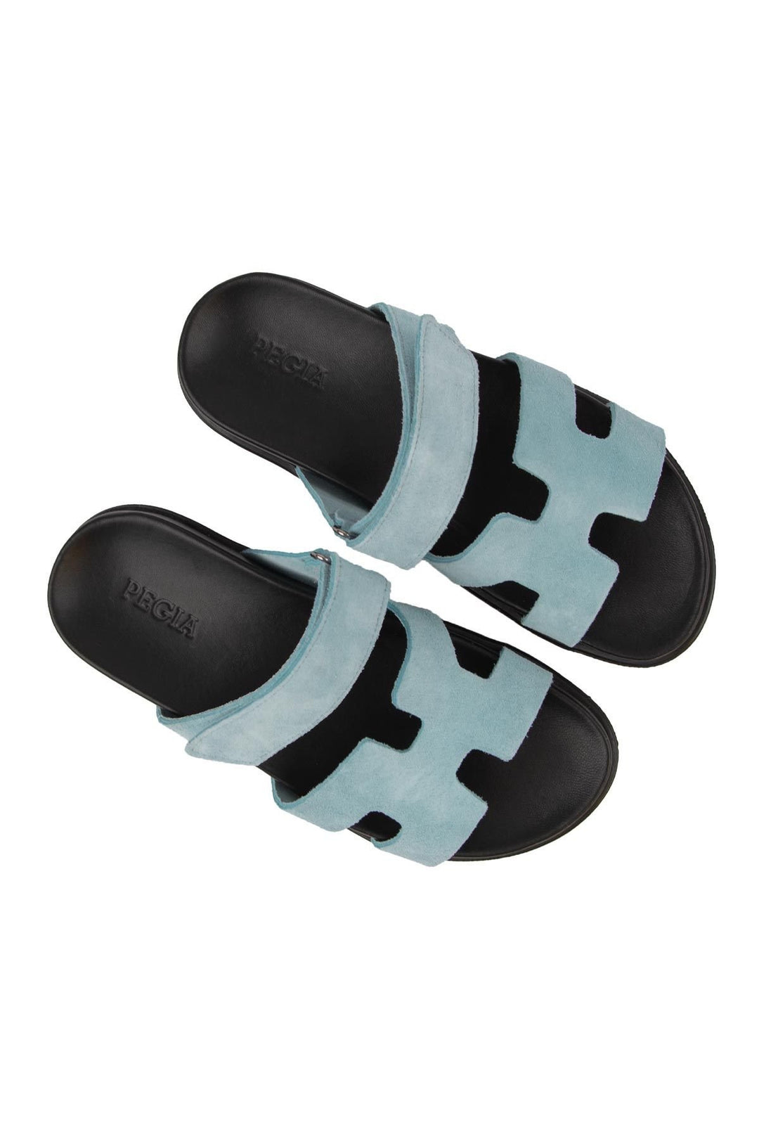 Pegia Women's Suede Strap Slippers 215516  - Blue