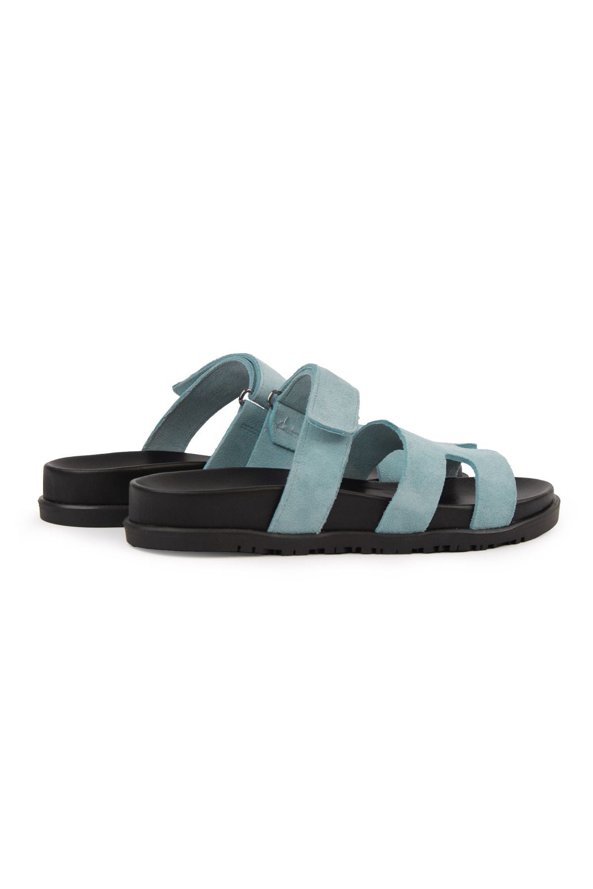 Pegia Women's Suede Strap Slippers 215516  - Blue