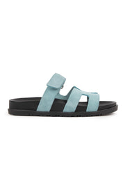 Pegia Women's Suede Strap Slippers 215516  - Blue