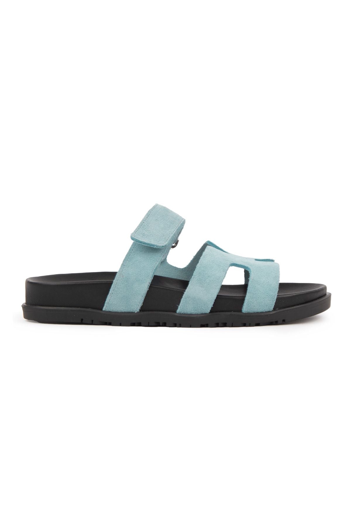 Pegia Women's Suede Strap Slippers 215516  - Blue