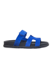 Pegia Women's Suede Strap Slippers 215516  - Indigo