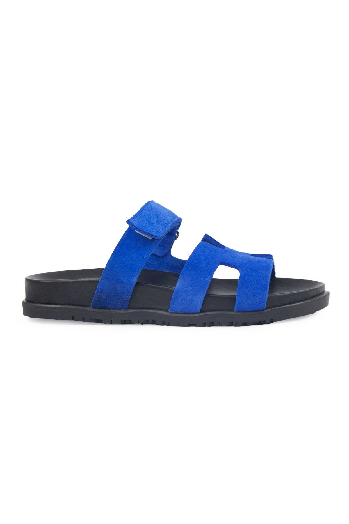 Pegia Women's Suede Strap Slippers 215516  - Indigo