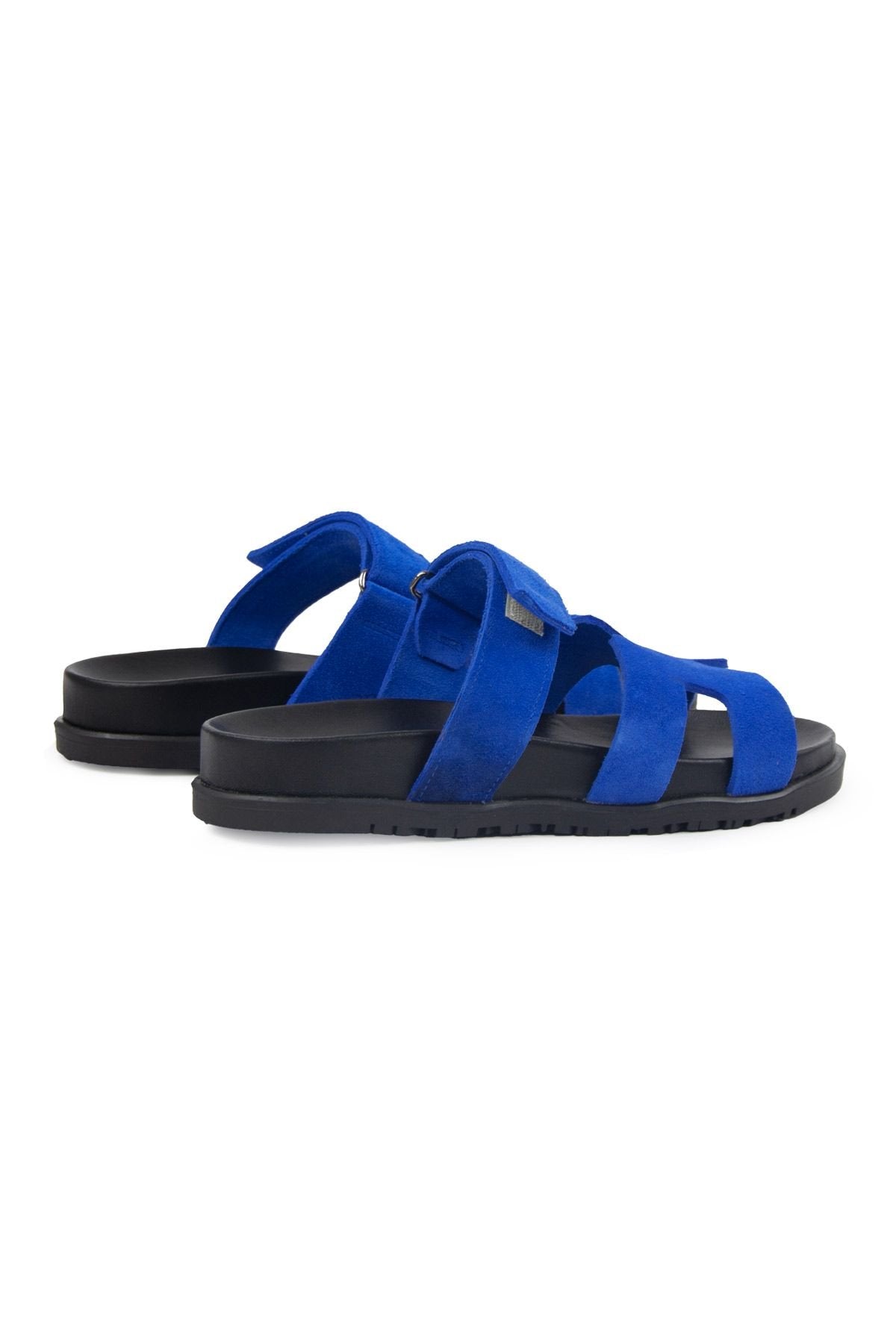 Pegia Women's Suede Strap Slippers 215516  - Indigo
