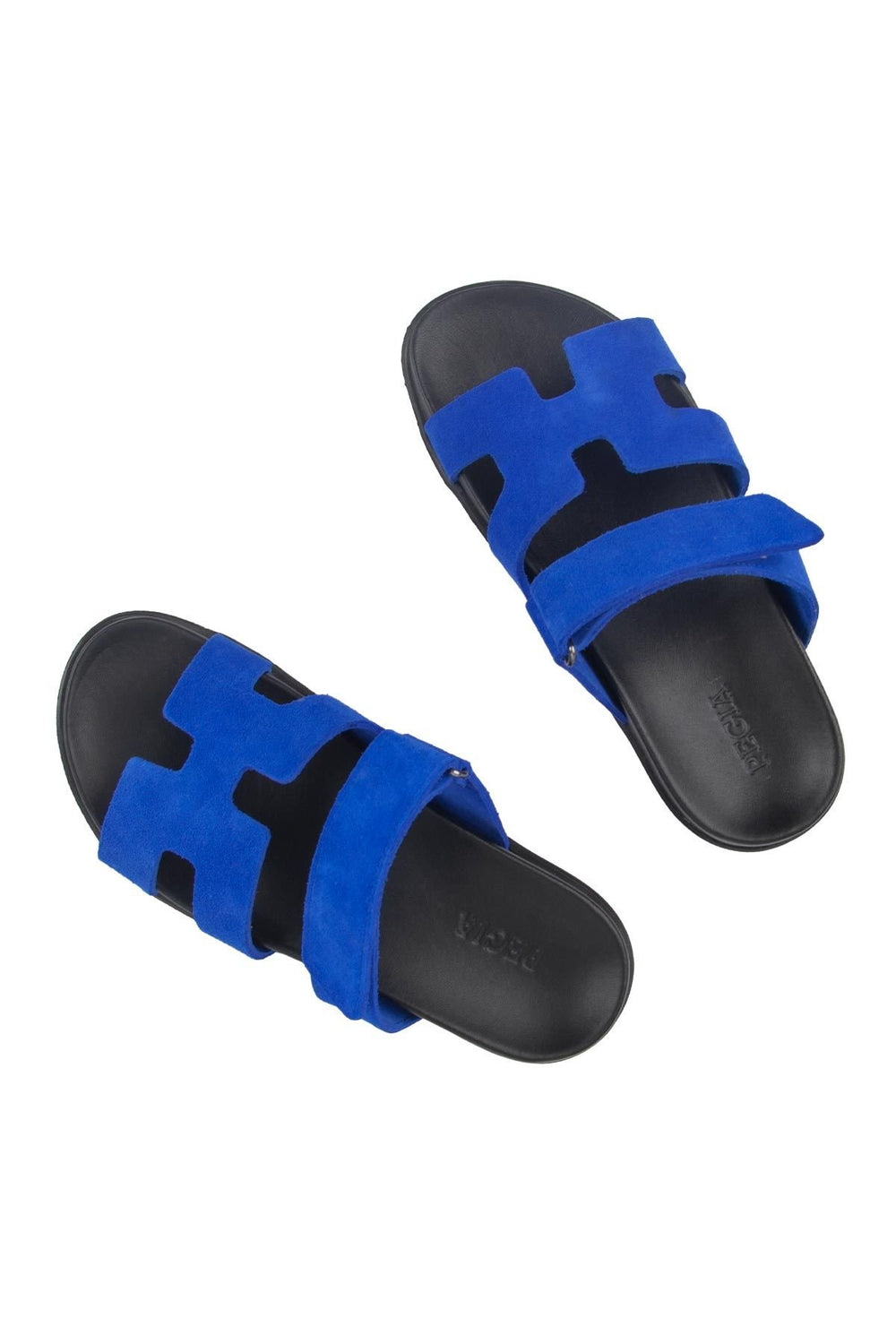 Pegia Women's Suede Strap Slippers 215516  - Indigo