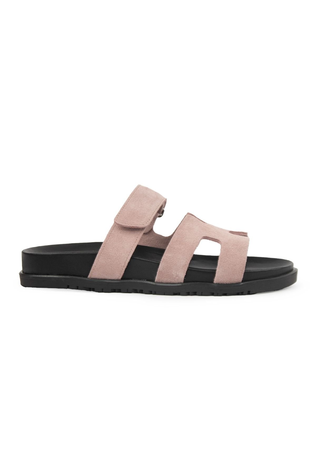 Pegia Women's Suede Strap Slippers 215516  - Rose