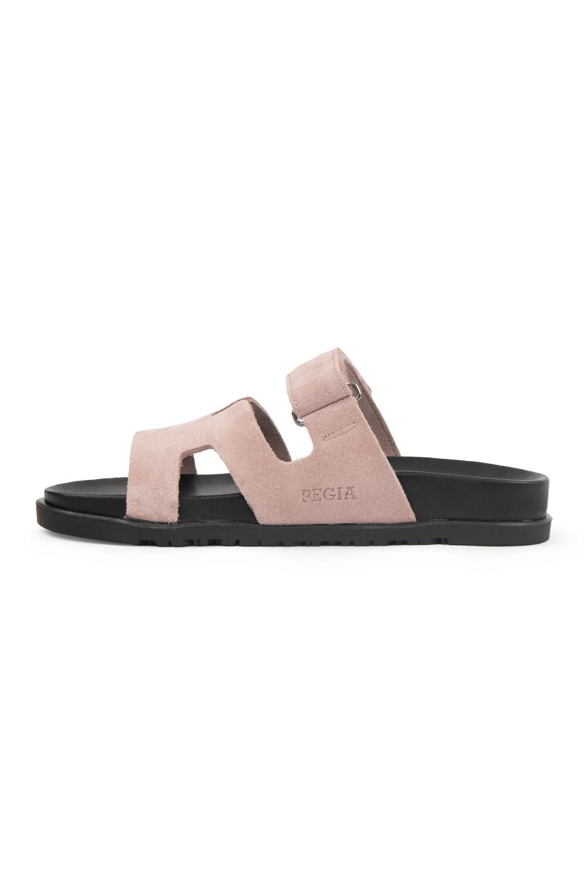 Pegia Women's Suede Strap Slippers 215516  - Rose