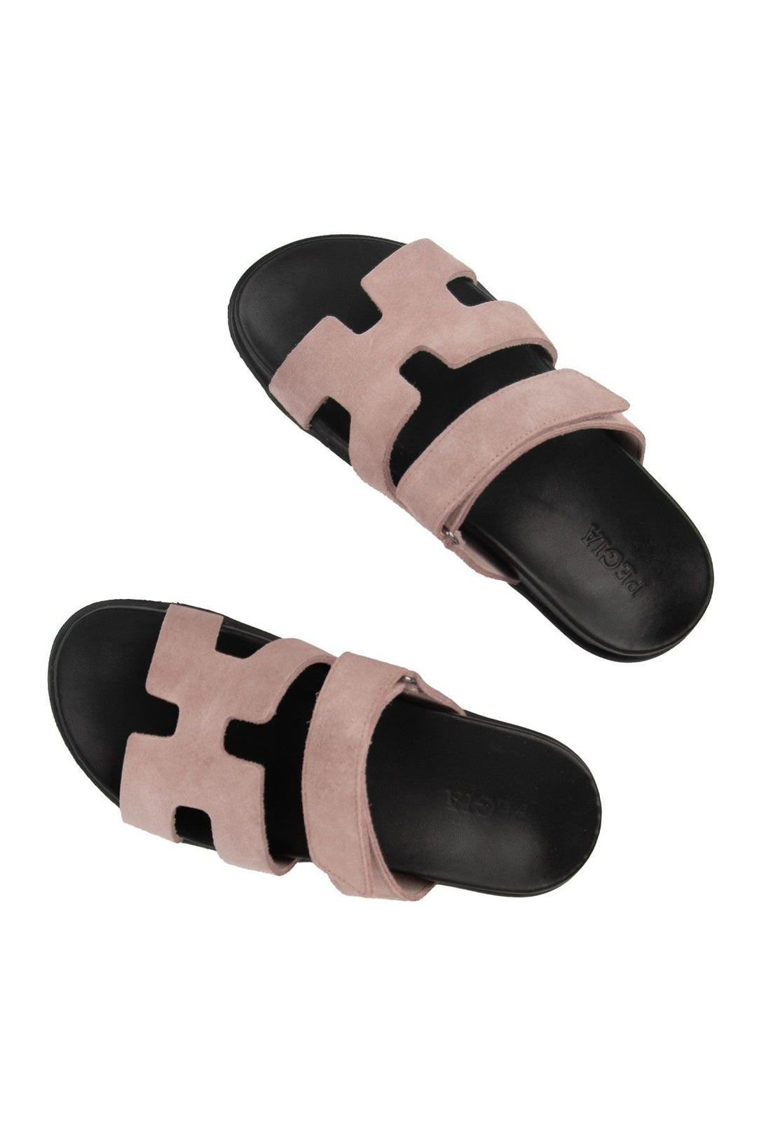 Pegia Women's Suede Strap Slippers 215516  - Rose