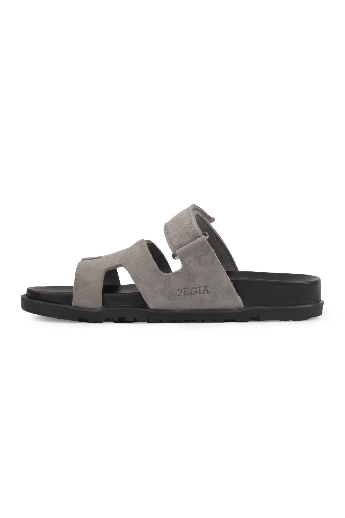 Pegia Women's Suede Strap Slippers 215516  - Grey