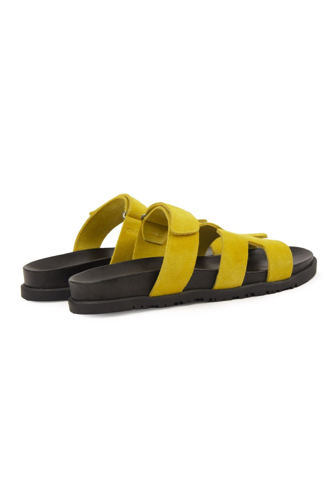 Pegia Women's Suede Strap Slippers 215516  - Yellow
