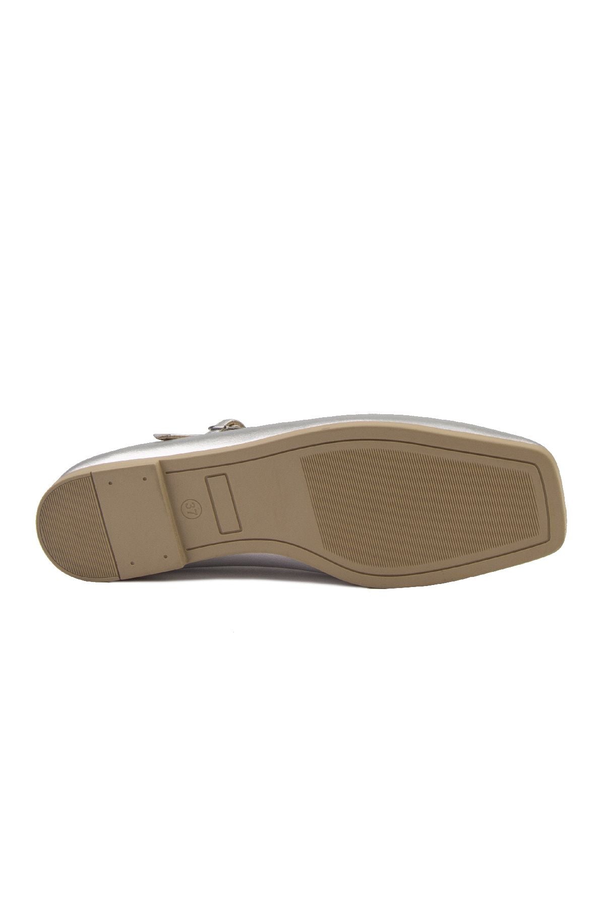 Pegia Women Leather Ballet Flats DG6007  - Silver