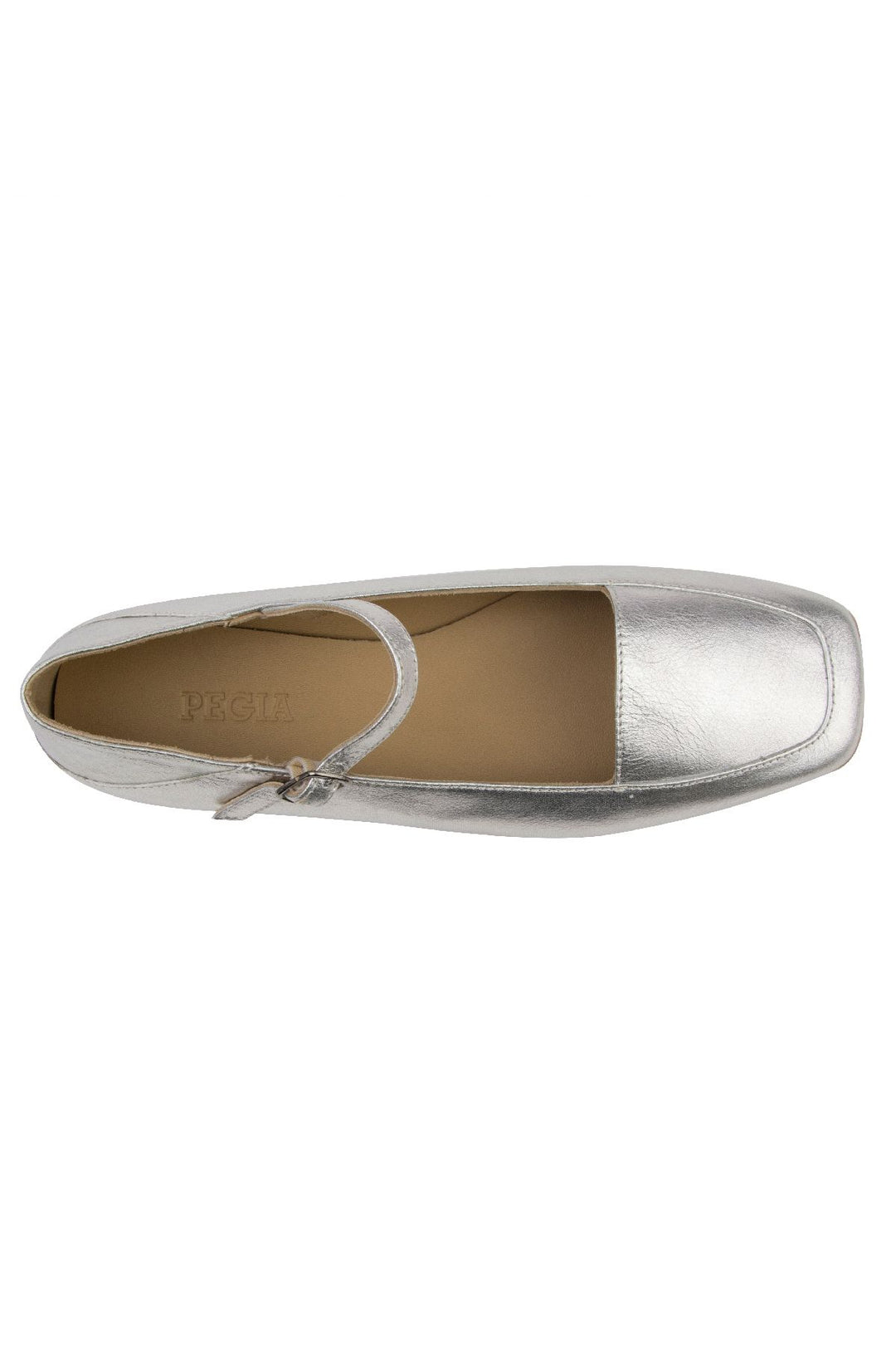 Pegia Women Leather Ballet Flats DG6007  - Silver