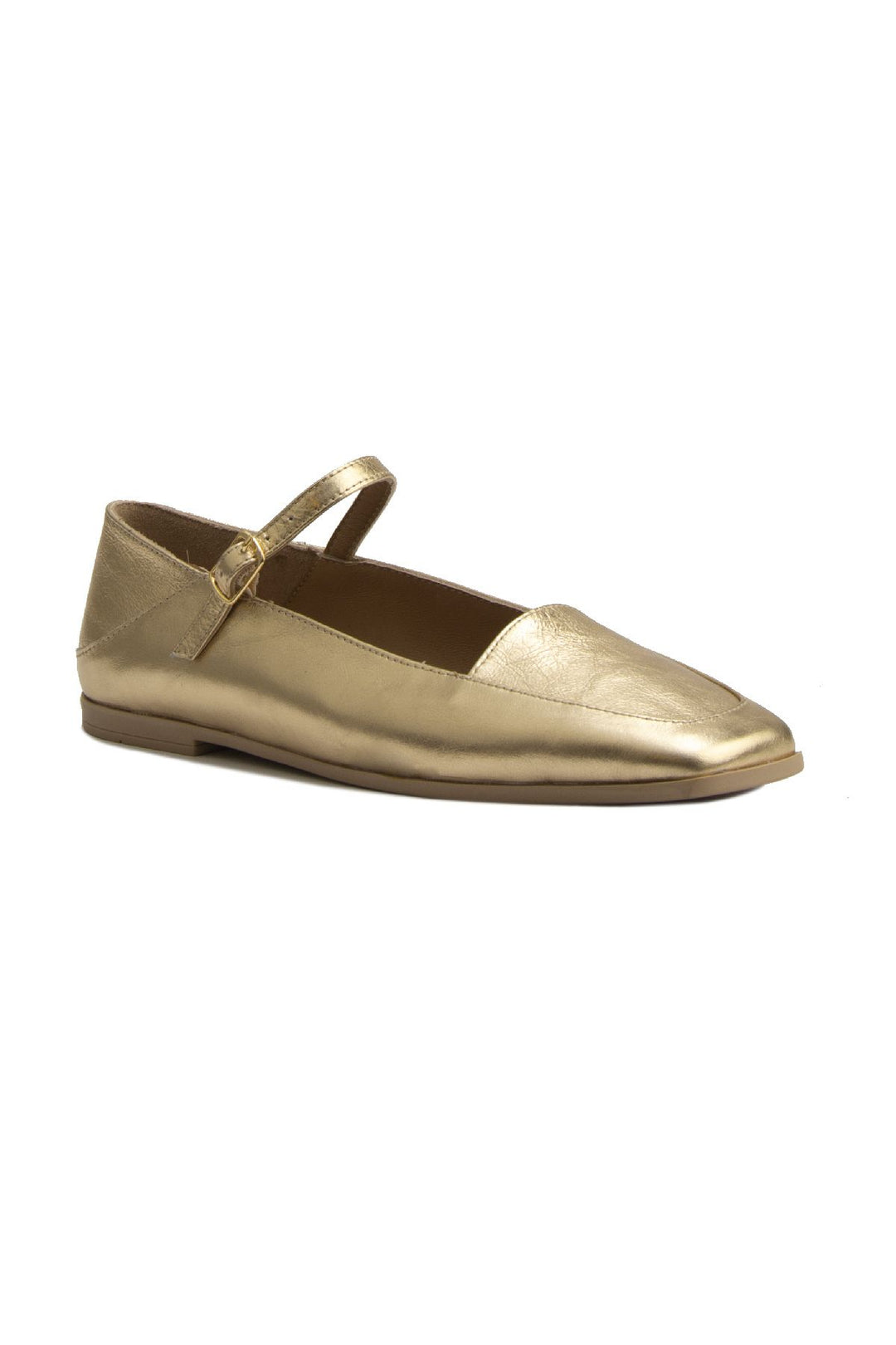 Pegia Women Leather Ballet Flats DG6007  - Gold