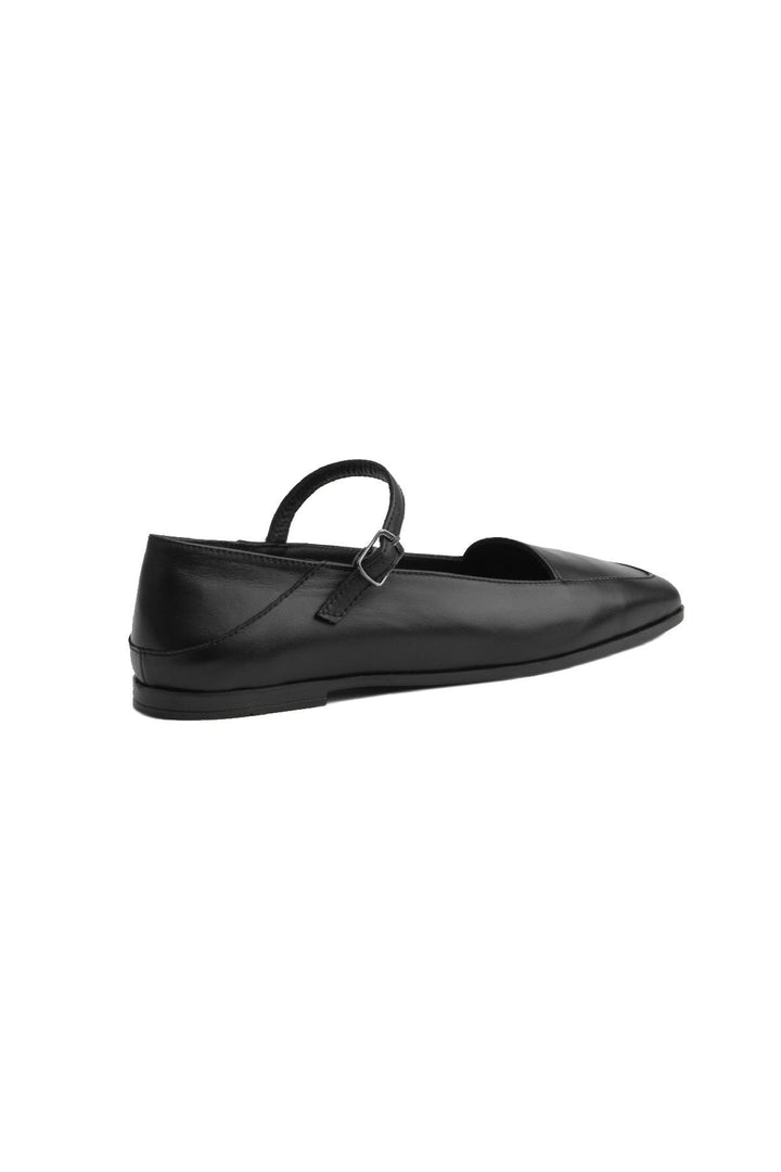 Pegia Women Leather Ballet Flats DG6007  - Black