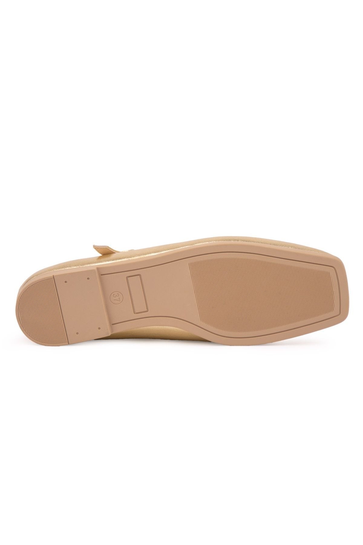 Pegia Women's Leather Ballet Flats DG6065  - Gold
