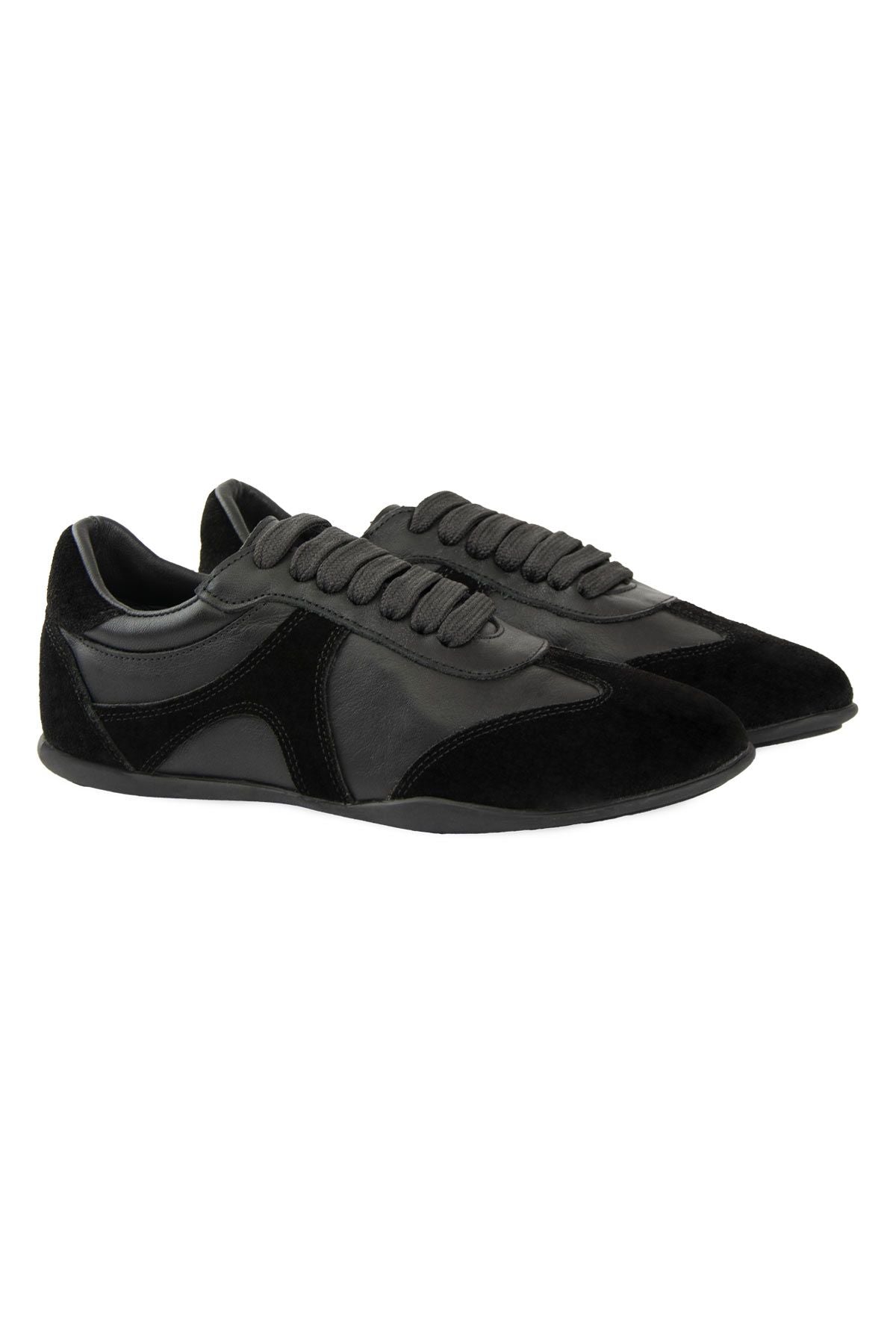 Pegia Women's Genuine Leather Casual Sneaker DG6111  - Black