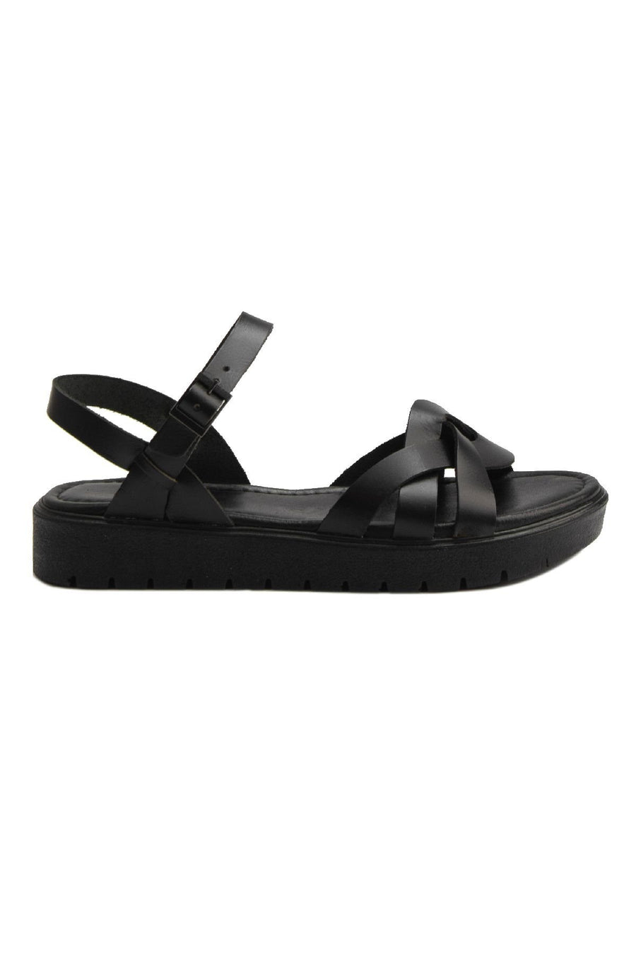 Pegia Women's Leather Sandals DG6004  - Black