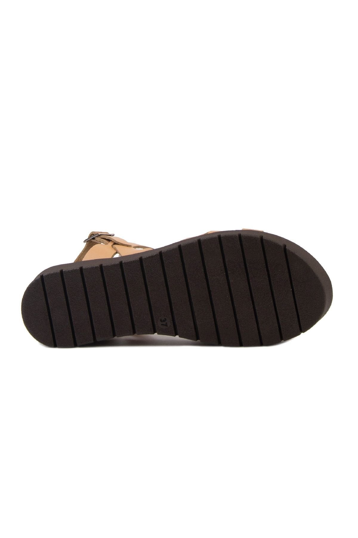 Pegia Women's Leather Sandals DG6004  - Chestnut