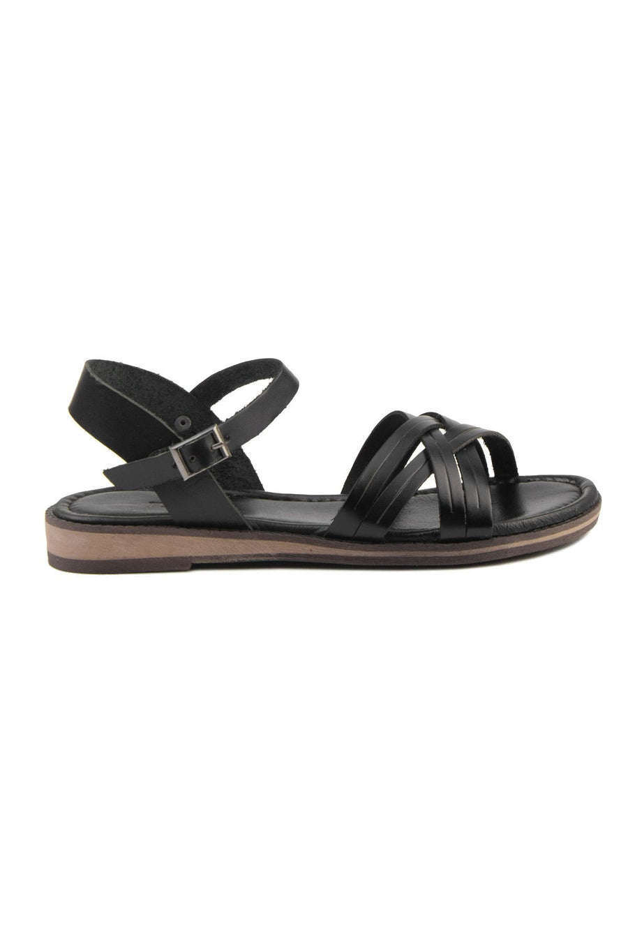 Pegia Women Leather Sandals DG6006  - Black