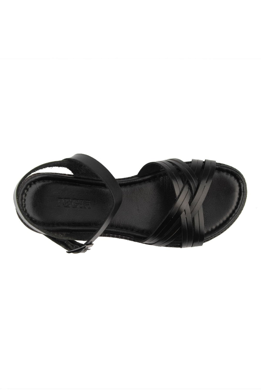 Pegia Women Leather Sandals DG6006  - Black