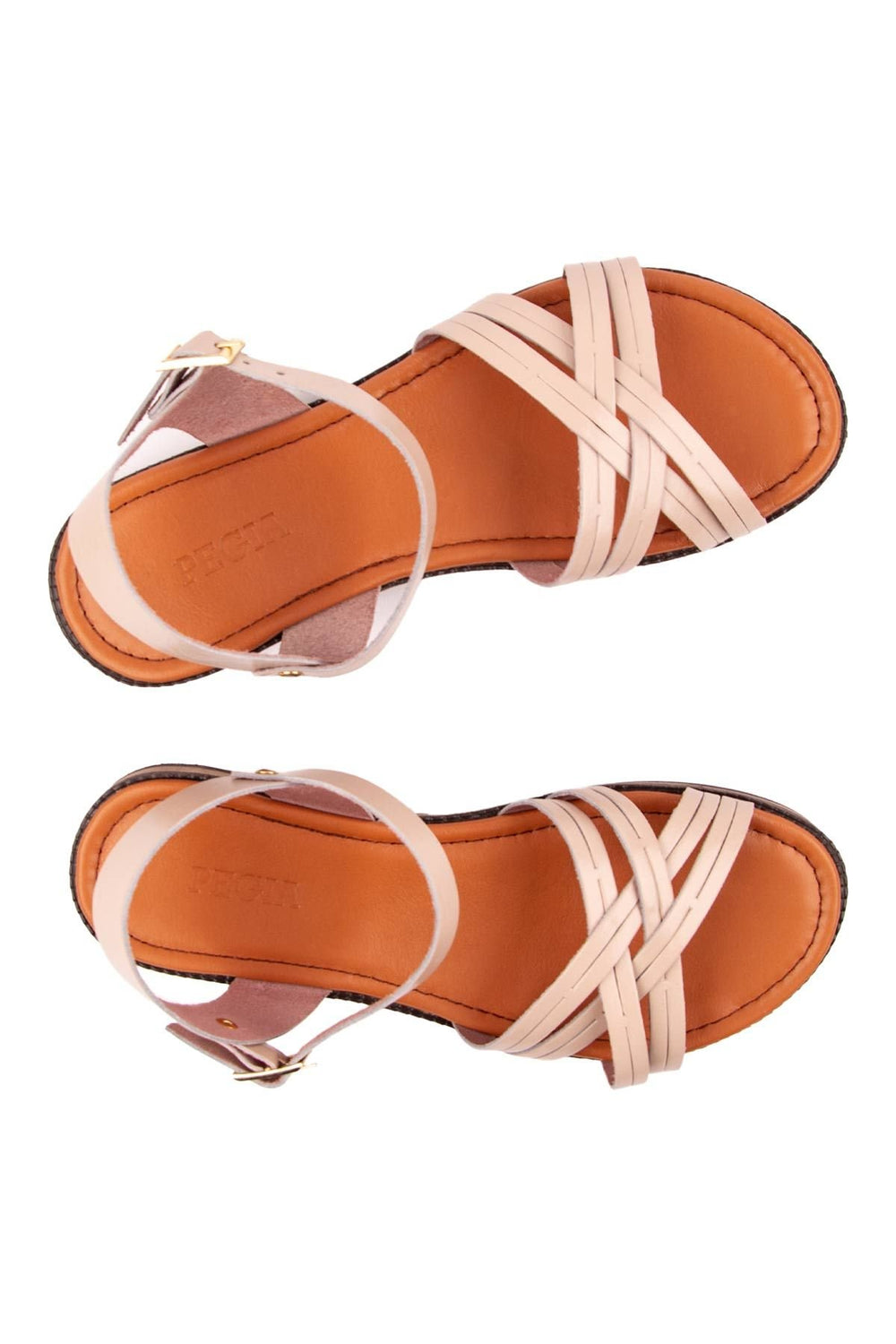 Pegia Women Leather Sandals DG6006  - Rose