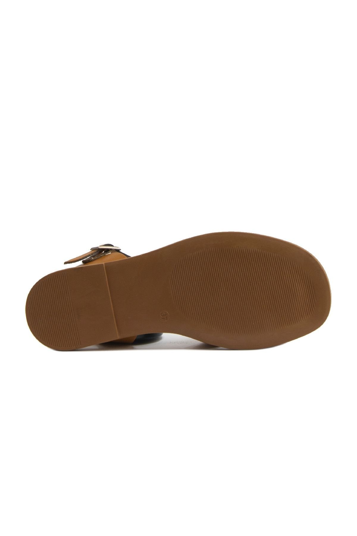 Pegia Women's Leather Sandals DG6012  - Chestnut