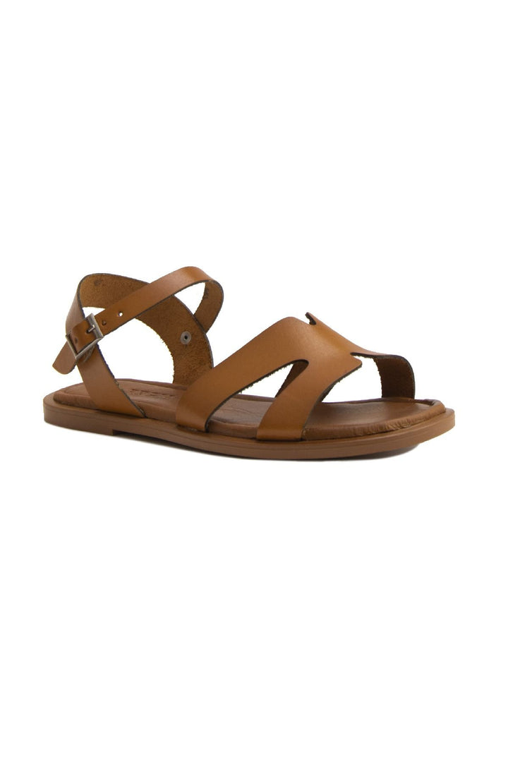 Pegia Women's Leather Sandals DG6012  - Chestnut