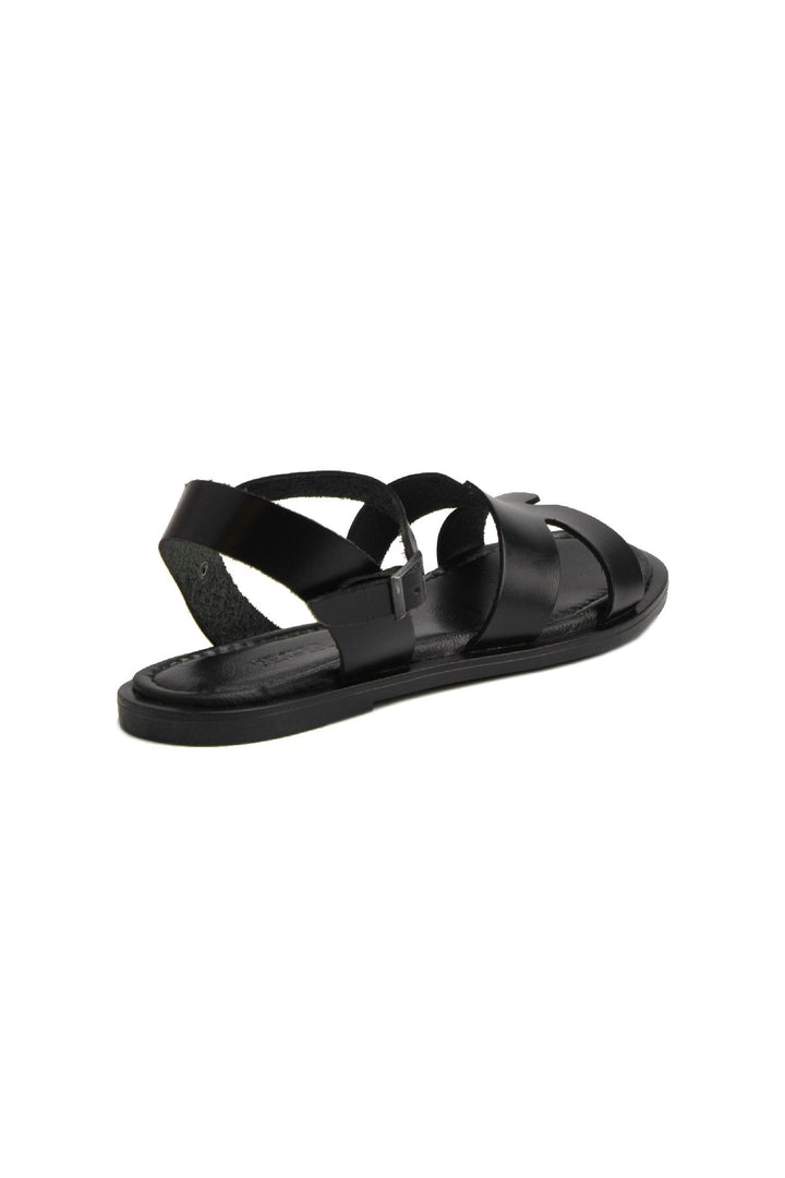 Pegia Women's Leather Sandals DG6012  - Black