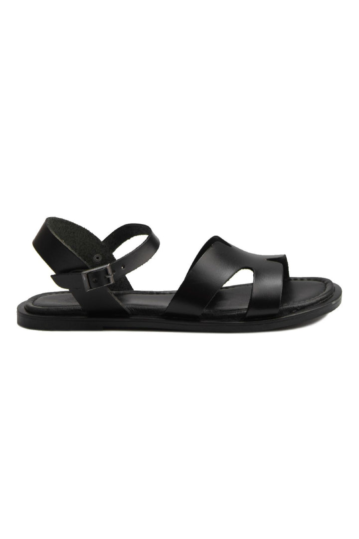 Pegia Women's Leather Sandals DG6012  - Black
