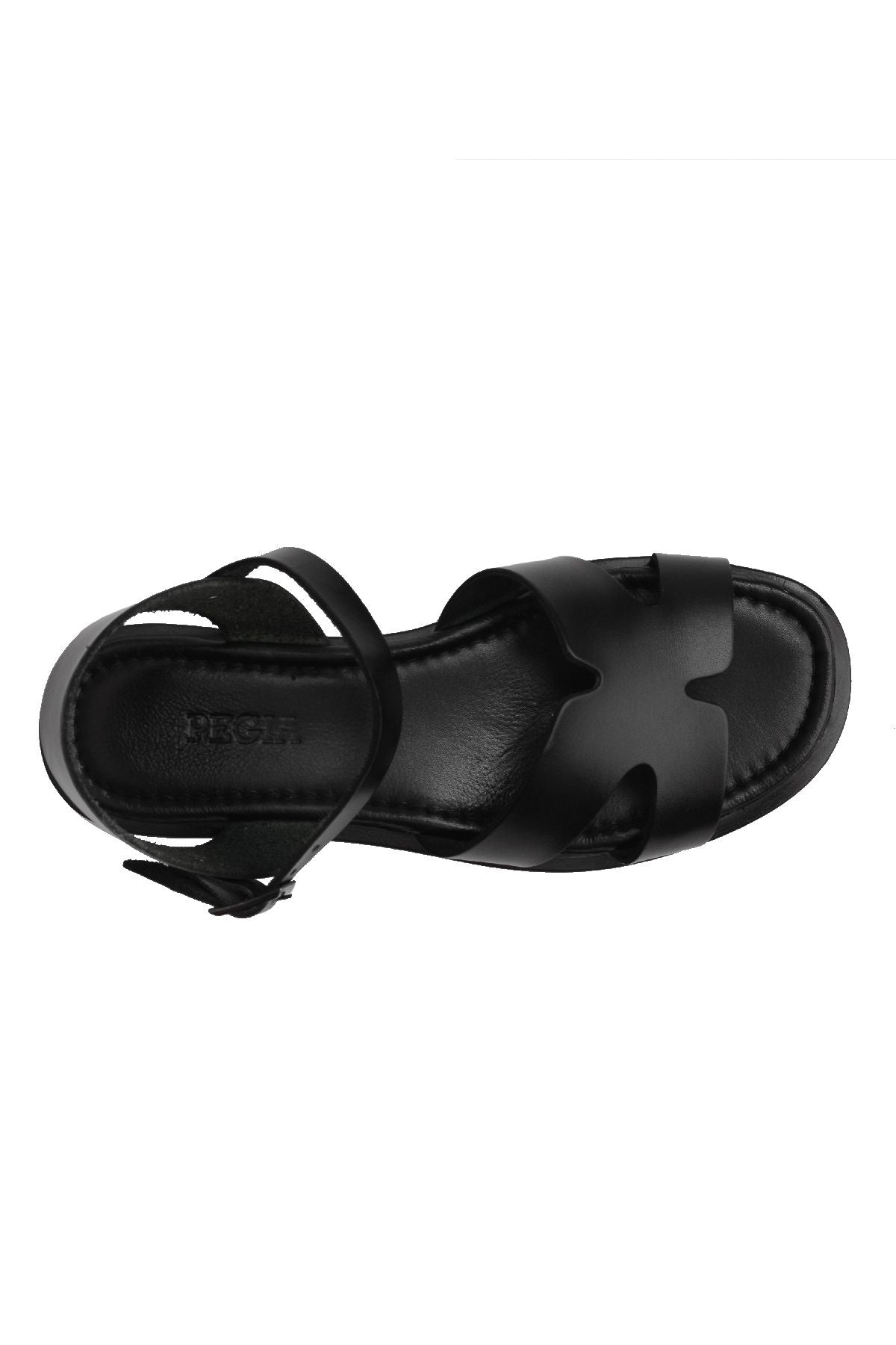 Pegia Women's Leather Sandals DG6012  - Black