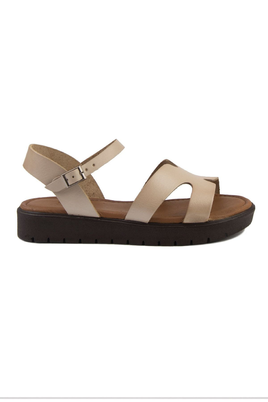Pegia Women's Leather Sandals DG6020  - Beige