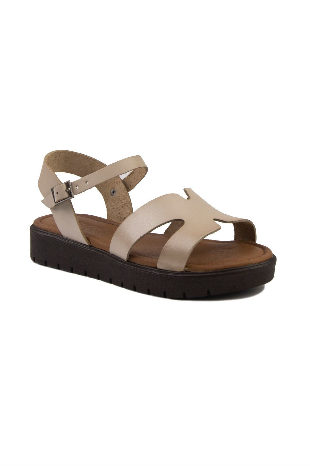 Pegia Women's Leather Sandals DG6020  - Beige