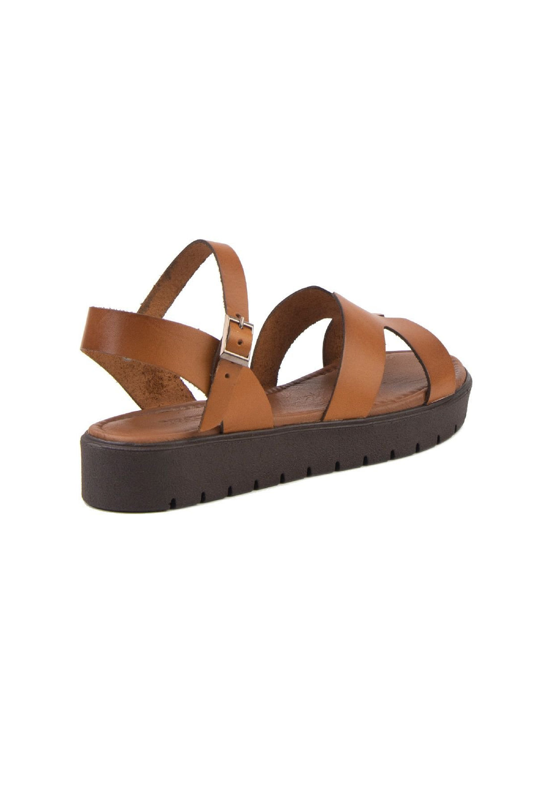 Pegia Women's Leather Sandals DG6020  - Chestnut