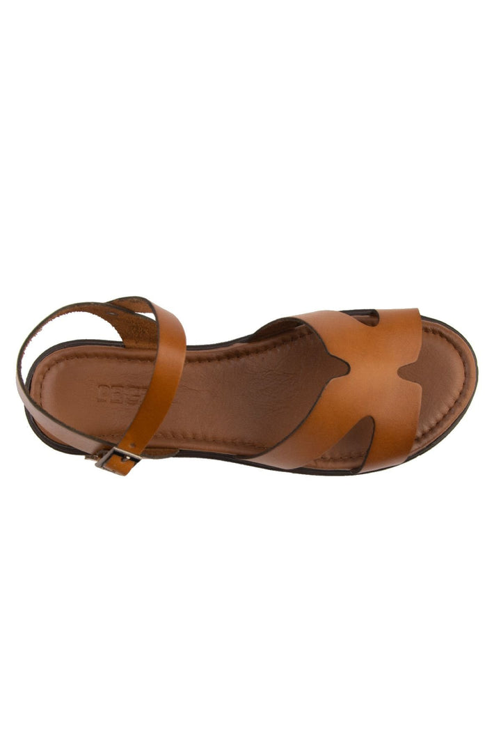 Pegia Women's Leather Sandals DG6020  - Chestnut